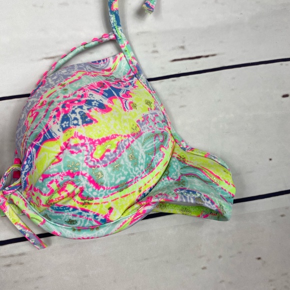 34A VS Multicolor Stud Bikini Top - Picture 2 of 13